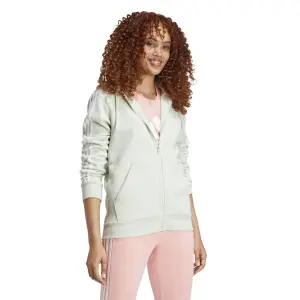 Women's full-zip hooded sweatshirt adidas Essentials 3-Stripes image-2