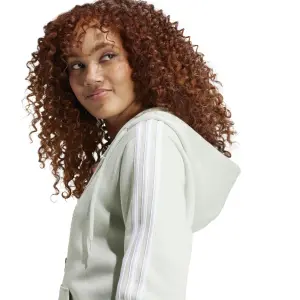 Women's full-zip hooded sweatshirt adidas Essentials 3-Stripes image-4