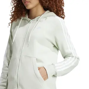 Women's full-zip hooded sweatshirt adidas Essentials 3-Stripes image-5