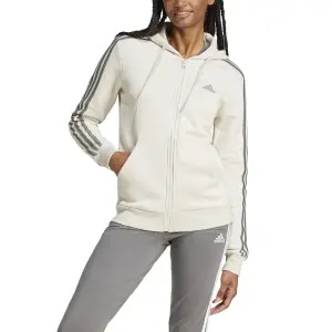 Huvtröja med hel dragkedja för kvinnor adidas Essentials 3-Stripes image-3