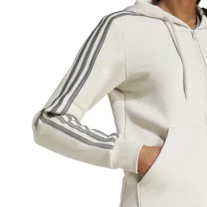 Huvtröja med hel dragkedja för kvinnor adidas Essentials 3-Stripes image-5