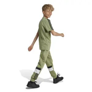 Calças de jogging para criança adidas Tiberio 3-Stripes Colorblock image-5