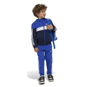 Tuta da ginnastica per bambini adidas Tiberio 3-Stripes Colorblock Fleece image-3