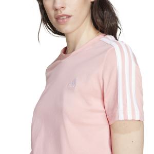 T-shirt slim-fit de mulher adidas Essentials 3-Stripes image-4