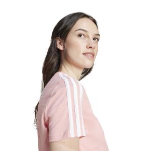 T-shirt slim-fit de mulher adidas Essentials 3-Stripes image-5