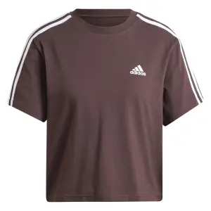 Camiseta cropp de mujer adidas Essentials 3-Stripes image-0