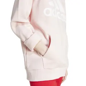 Felpa con cappuccio in pile boyfriend da donna adidas Essentials Logo Fleece image-6