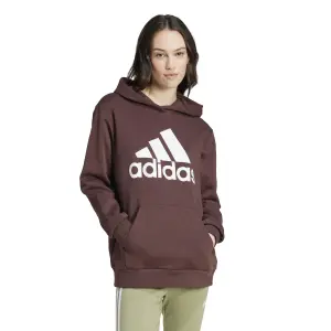 Felpa con cappuccio in pile boyfriend da donna adidas Essentials Logo Fleece image-1