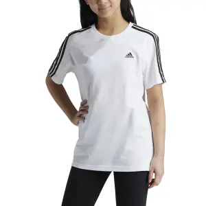 T-shirt oversized estilo boyfriend para menina adidas Essentials 3-Stripes image-2