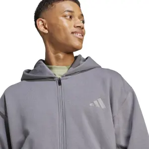 Kapuschongtröja med hel dragkedja adidas All Szn Fleece image-5
