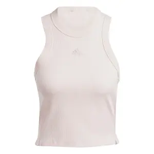Camiseta de tirantes para mujer adidas Lounge Rib Cropped image-0
