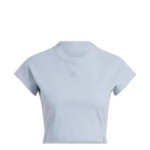 Camiseta de mujer adidas Lounge Rib Cropped image-0