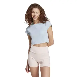 Camiseta de mujer adidas Lounge Rib Cropped image-1