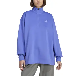 Damen Sweatshirt mit lockerer Passform und Viertel-Reißverschluss adidas All Szn Fleece image-3