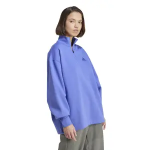 Damen Sweatshirt mit lockerer Passform und Viertel-Reißverschluss adidas All Szn Fleece image-2