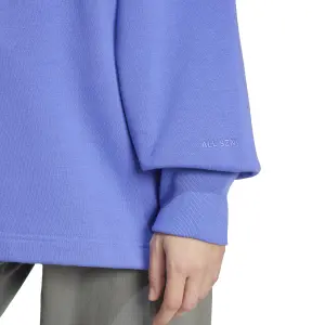 Damen Sweatshirt mit lockerer Passform und Viertel-Reißverschluss adidas All Szn Fleece image-5