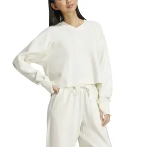 Sudadera acanalada de mujer con cuello de pico adidas All Szn image-3