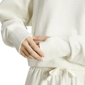 Sudadera acanalada de mujer con cuello de pico adidas All Szn image-6