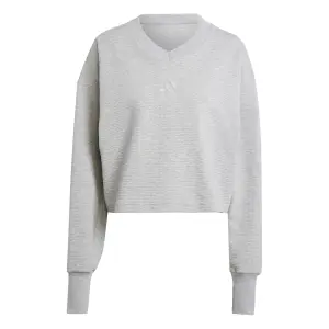 Sudadera acanalada de mujer con cuello de pico adidas All Szn image-0