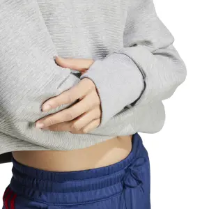 Sudadera acanalada de mujer con cuello de pico adidas All Szn image-5