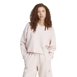 Sudadera acanalada de mujer con cuello de pico adidas All Szn image-1