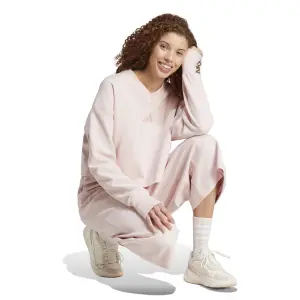 Sudadera acanalada de mujer con cuello de pico adidas All Szn image-3