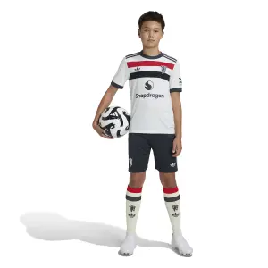 Shorts für Kinder – Ausweich Manchester United 2024/25 image-1