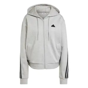 Kapuschongtröja med dragkedja för kvinnor adidas Future Icons 3-Stripes image-0