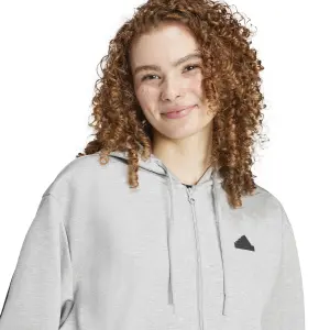 Kapuschongtröja med dragkedja för kvinnor adidas Future Icons 3-Stripes image-5