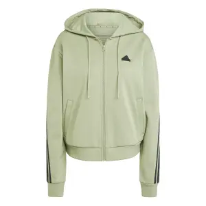Felpa con cerniera a cappuccio da donna adidas Future Icons 3-Stripes image-0