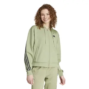 Felpa con cerniera a cappuccio da donna adidas Future Icons 3-Stripes image-1