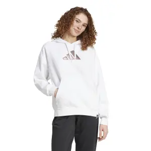 Women's hooded sweatshirt adidas Holiday Graphic 3-Stripes image-1