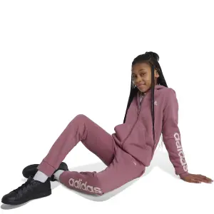 adidas Essentials  Linear Logo Girls's Zip Up Hoodie image-2