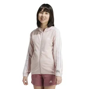 Casaco com capuz com fecho de correr para rapariga adidas Essentials 3-Stripes image-1