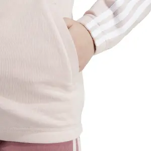 Casaco com capuz com fecho de correr para rapariga adidas Essentials 3-Stripes image-4