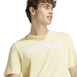 Camiseta con logotipo bordado adidas Essentials Linear image-6