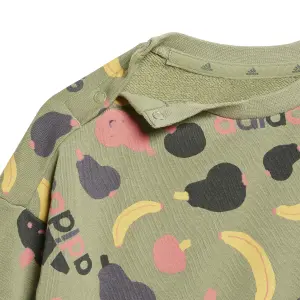 Conjunto de jogging y sudadera con estampado de bebé adidas Essentials image-1