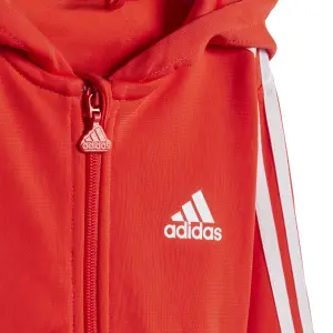 Glänsande träningsoverall med huva för baby adidas Essentials 3-Stripes image-5