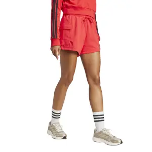 Pantalones cortos cargo pocket para mujer adidas Essentials Small Logo Feelcozy image-3