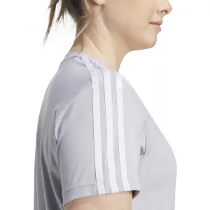 V-ringad t-shirt för kvinnor adidas Aeroready Essentials 3 stripes image-5