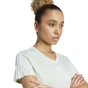 T-shirt col V femme adidas Aeroready Essentials 3 stripes image-4