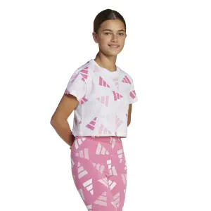 Girl's crop T-shirt adidas Essentials Logo Celebration image-1