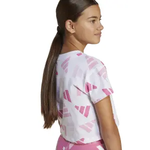 Girl's crop T-shirt adidas Essentials Logo Celebration image-4