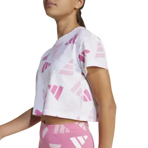 Girl's crop T-shirt adidas Essentials Logo Celebration image-5
