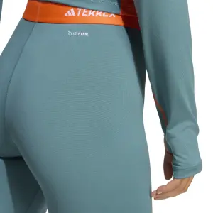 Kobiece legginsy wielowarstwowe syntetyczne adidas image-4