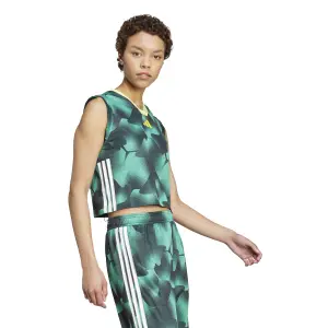 Camiseta de tirantes de punto para mujer adidas Tiro Cut 3 Stripes image-4