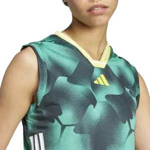 Camiseta de tirantes de punto para mujer adidas Tiro Cut 3 Stripes image-5