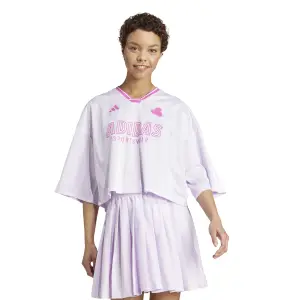 Maglietta oversize donna adidas Tiro Cut 3-Stripes image-1