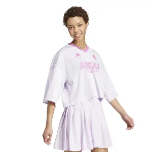 Maglietta oversize donna adidas Tiro Cut 3-Stripes image-2