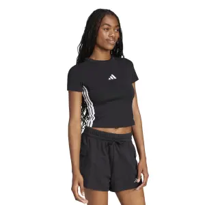 Slank T-shirt voor dames adidas Essentials 3-Stripes Baby image-2